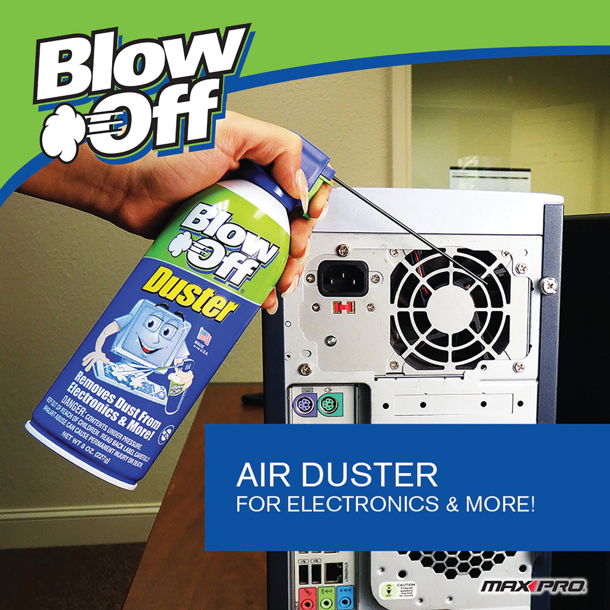 Blow Off Canned Air Duster, 10 Oz. Aerosol - 5