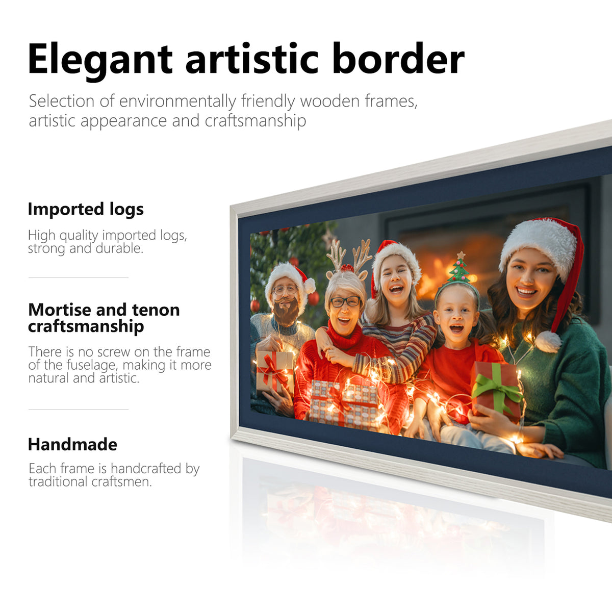 eco4life 21.5-In. Wi-Fi 1080p Full-HD Digital Art Photo Frame - 4