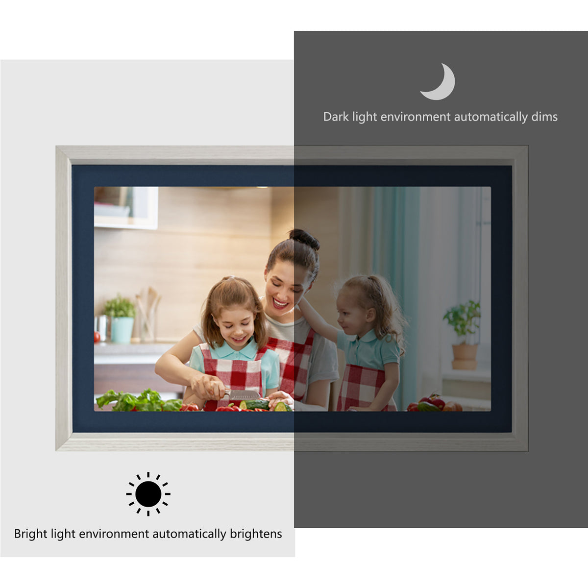 eco4life 21.5-In. Wi-Fi 1080p Full-HD Digital Art Photo Frame - 5