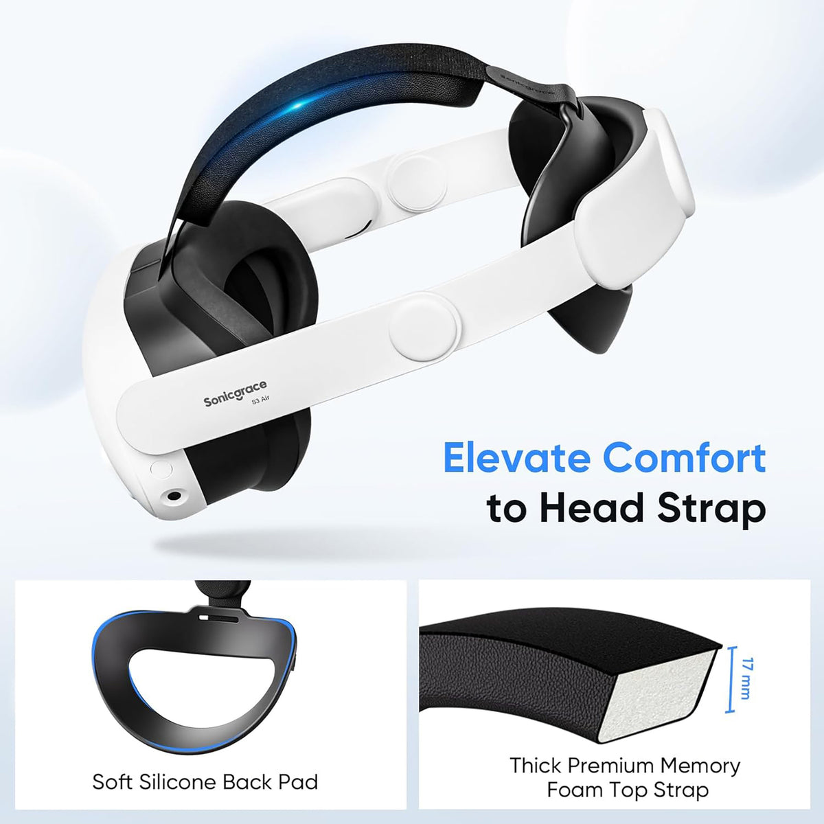 Sonicgrace S3 Air S3 Air Comfort Head Strap - 6