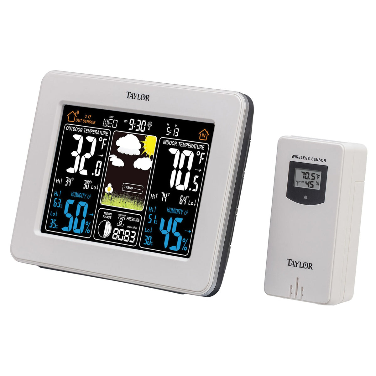 Taylor Precision Products Digital Deluxe Color Weather Forecaster - 2