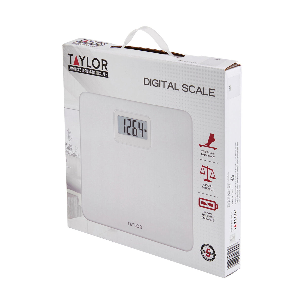Taylor Precision Products Digital Plastic Bath Scale - 4