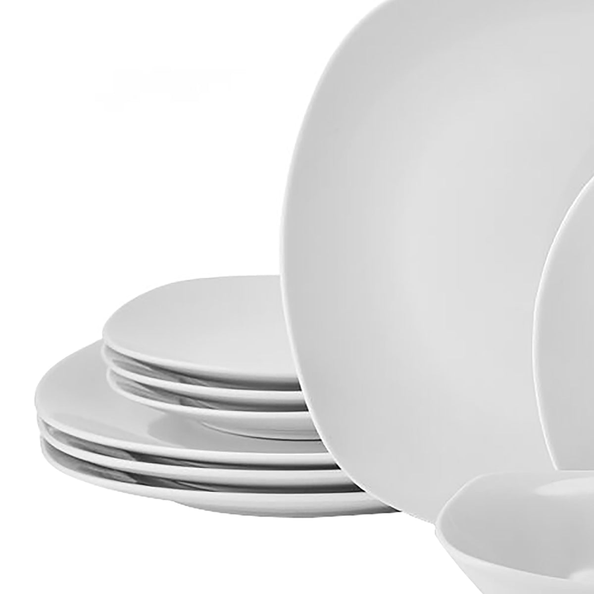 Studio Nova 12-Piece Square Porcelain Dinnerware Set - 2