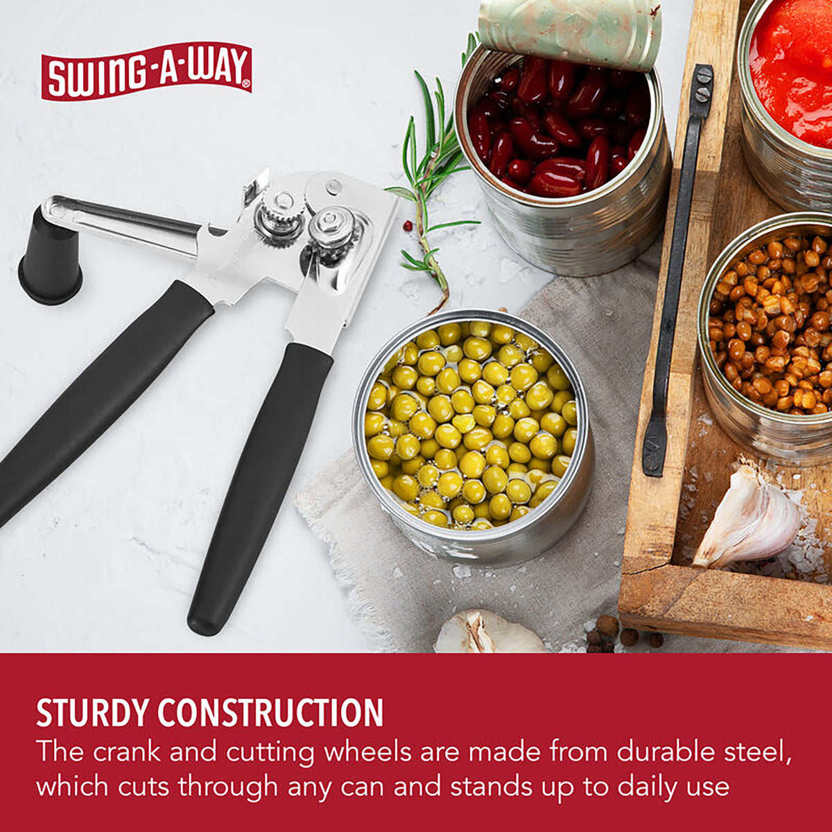 Swing-A-Way Crank Turn-Handle Can Opener - 3