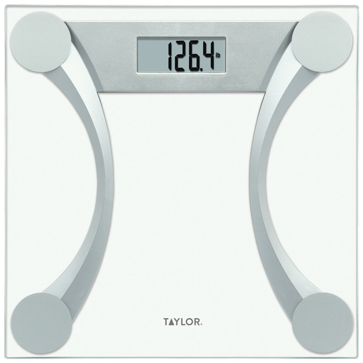 Taylor Precision Products Instant Read 400-lb Capacity Glass and Metallic
