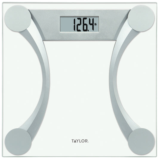 Taylor Precision Products Instant Read 400-lb Capacity Glass and Metallic
