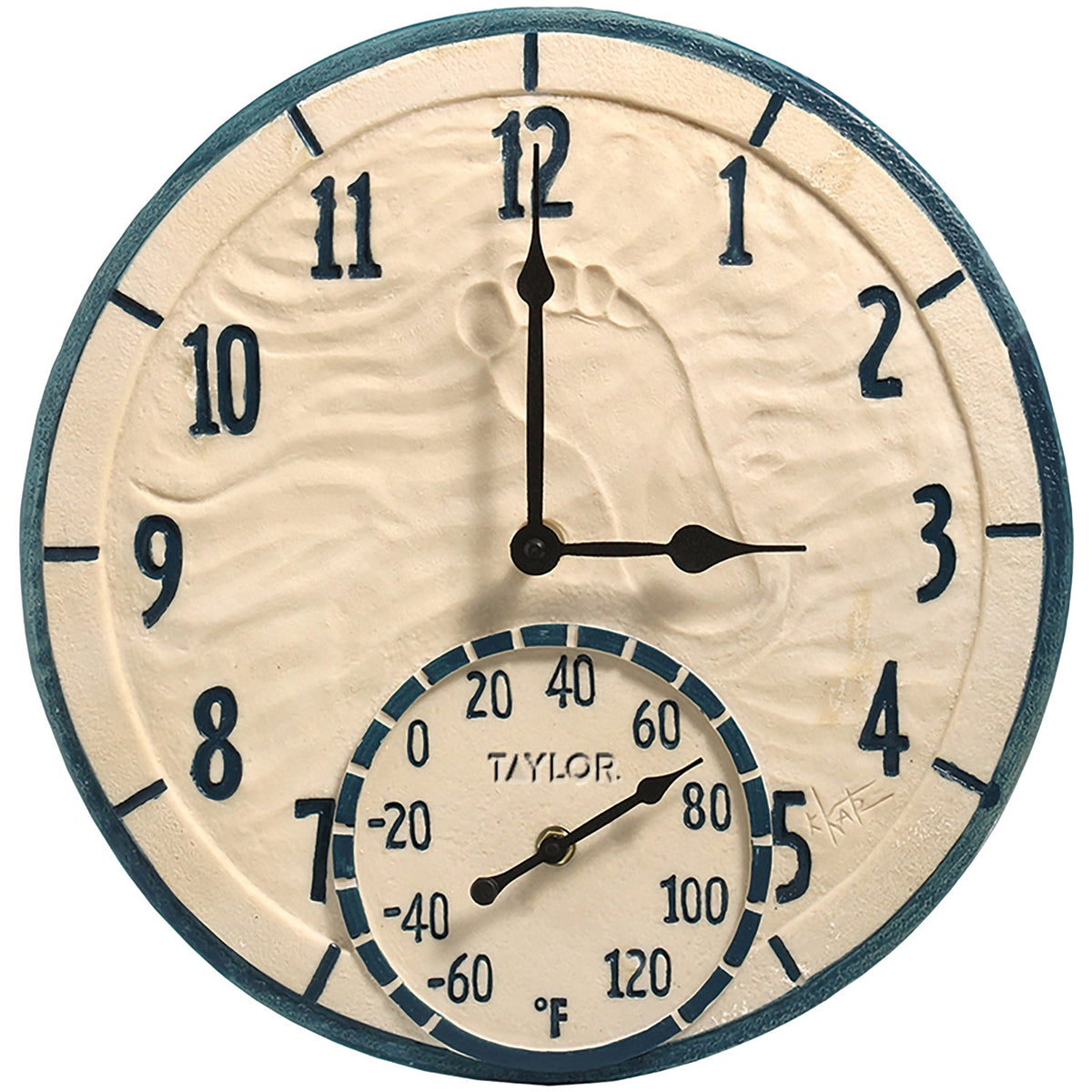 Taylor Precision Products 14-In. Poly-Resin Clock