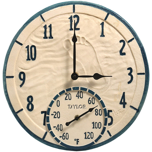 Taylor Precision Products 14-In. Poly-Resin Clock