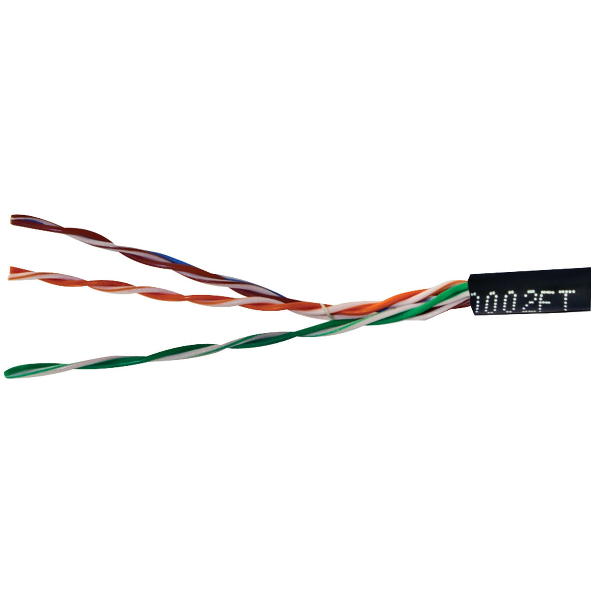 Vericom U/UTP Solid Riser Cmr Cable, 1,000 Ft. (Black)