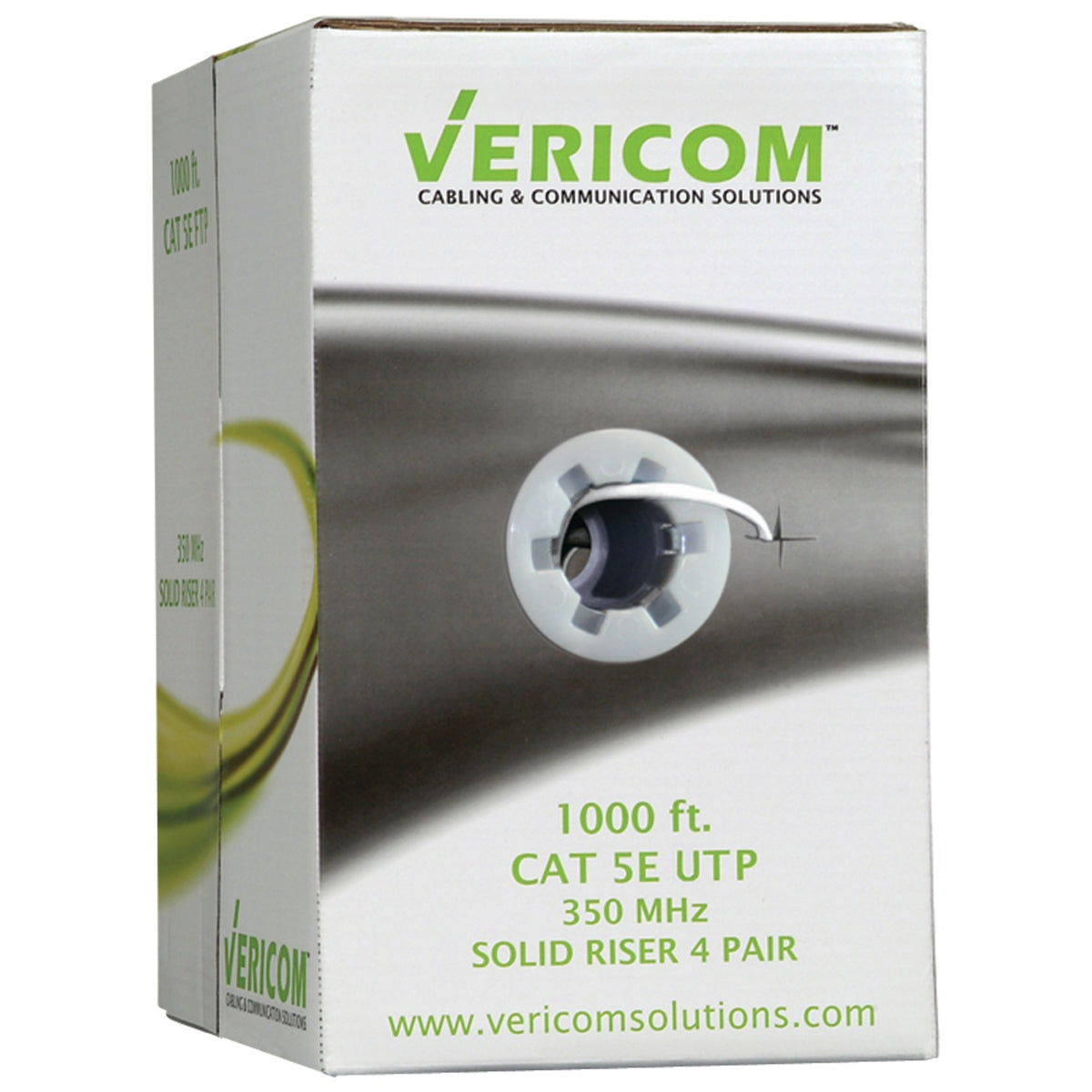 Vericom U/UTP Solid Riser Cmr Cable, 1,000 Ft. (White) - 2
