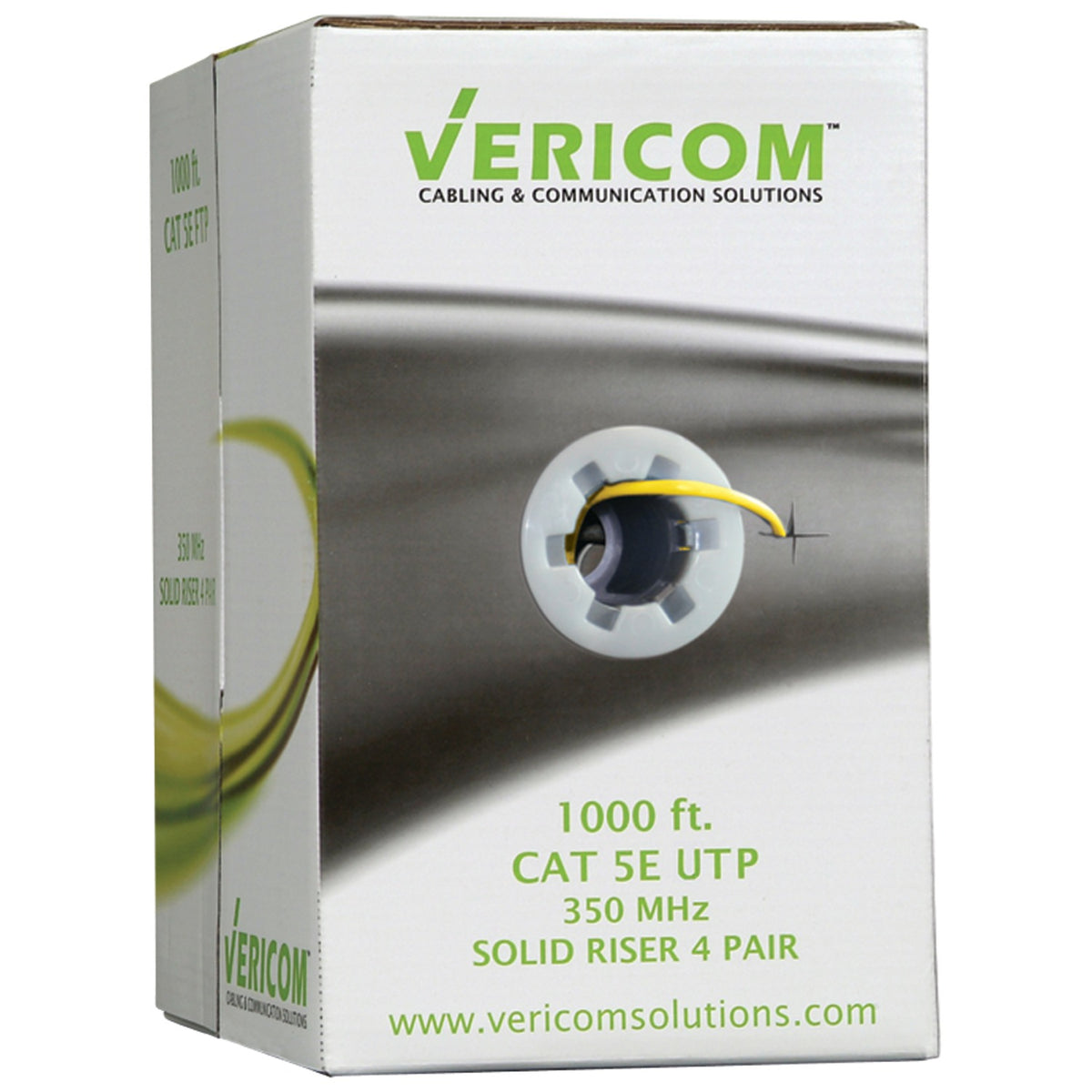 Vericom U/UTP Solid Riser Cmr Cable, 1,000 Ft. (Yellow) - 2
