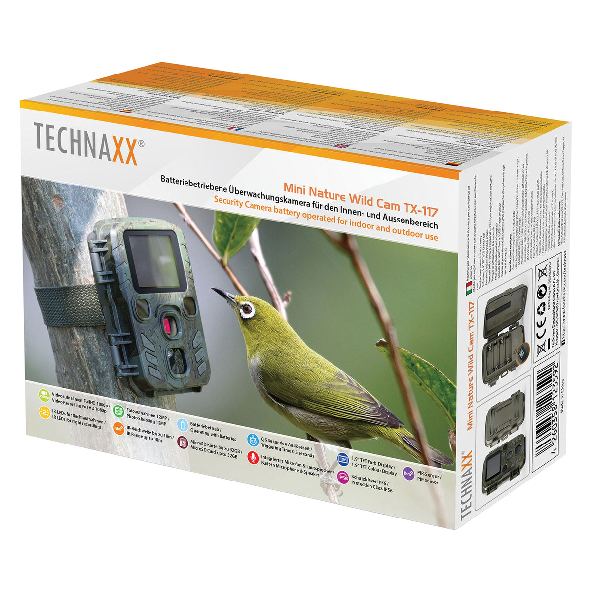 Technaxx 1080p Full HD Battery-Operated Security and Mini Nature Wild Cam - 5