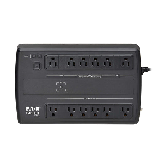 Tripp Lite by Eaton 12-AC Outlet and LAN/Coax 750-VA/450-Watt