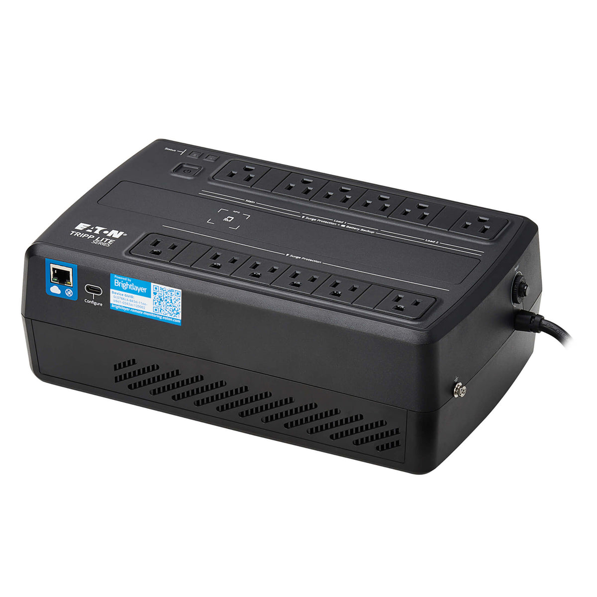 Tripp Lite by Eaton 12-AC Outlet and LAN/Coax 750-VA/450-Watt - 6