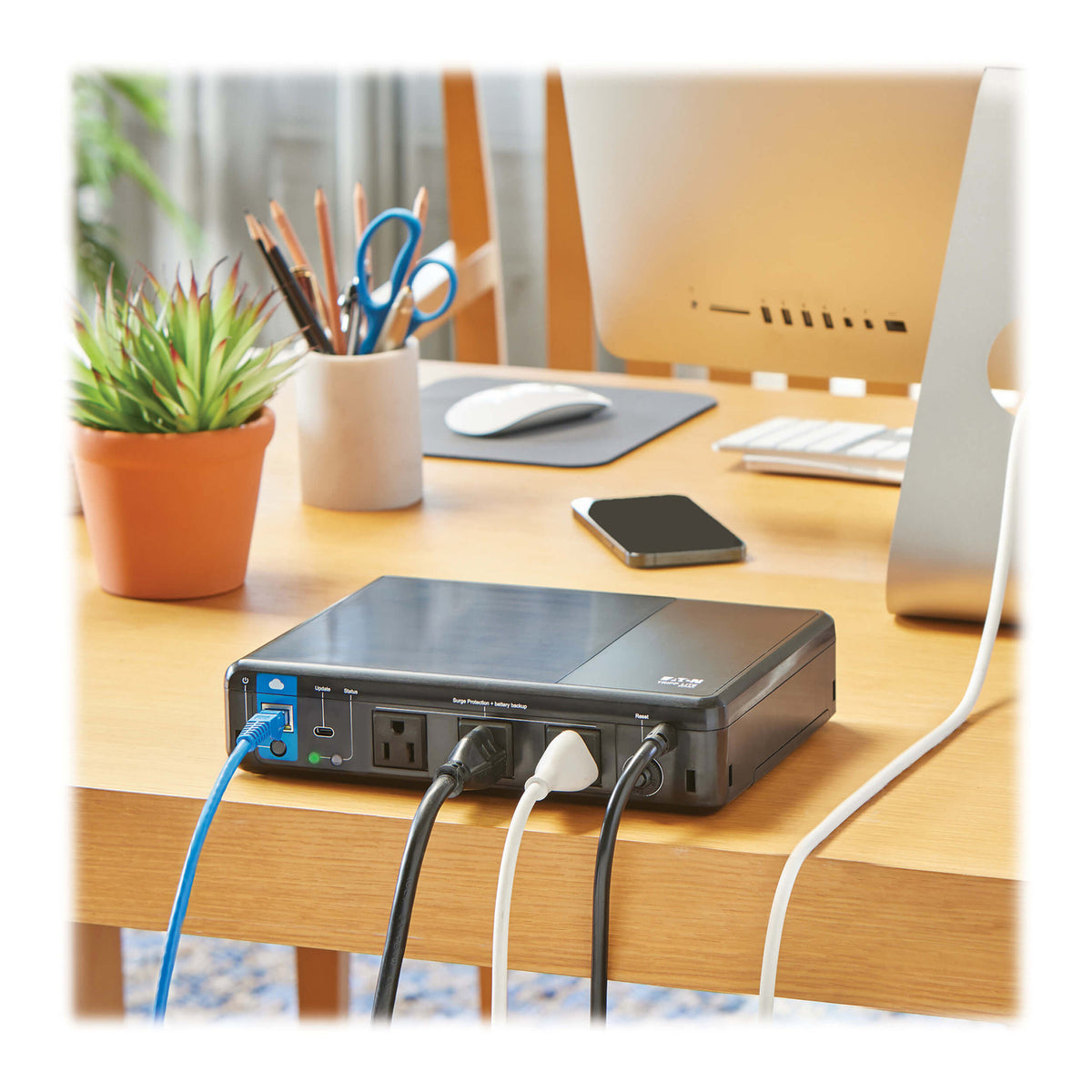 Tripp Lite by Eaton 3-AC Outlet 350-VA/210-Watt PC/Network/POS - 4