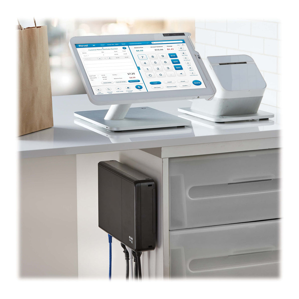 Tripp Lite by Eaton 3-AC Outlet 350-VA/210-Watt PC/Network/POS - 6