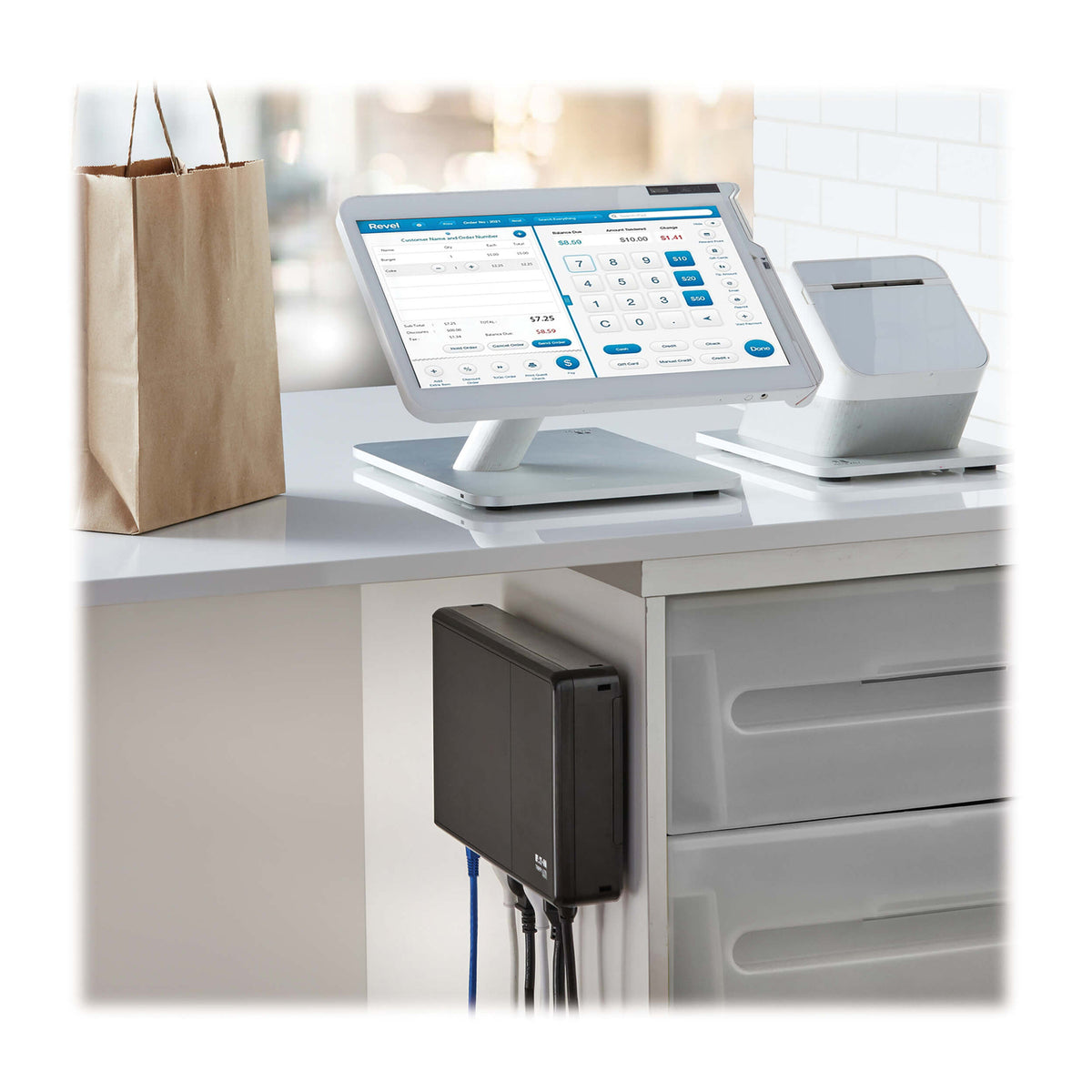 Tripp Lite by Eaton 4-AC Outlet 600-VA/300-Watt PC/Network/POS - 6