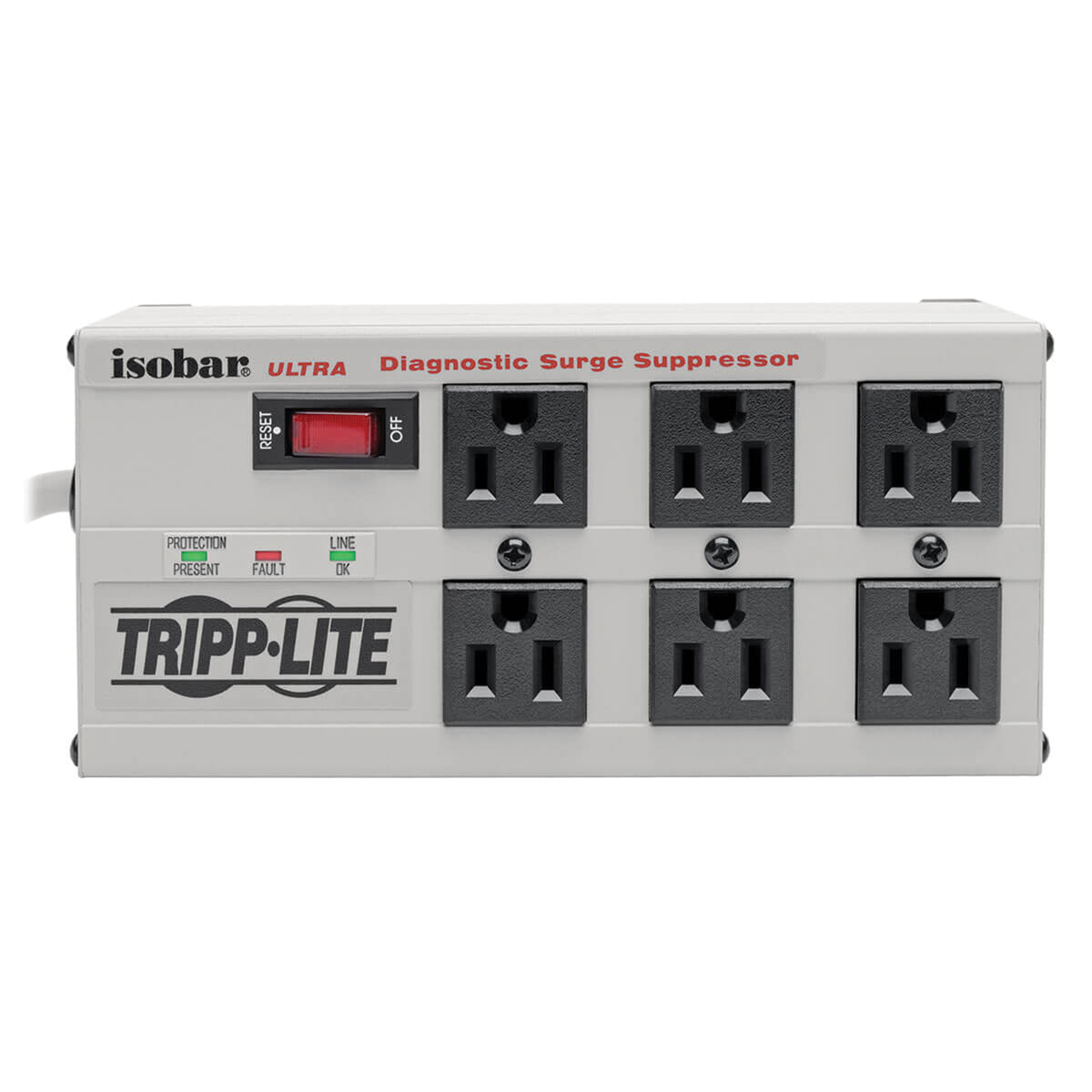 Tripp Lite by Eaton 6-AC Outlet 3,330-Joules Isobar Metal Surge Protector - 7