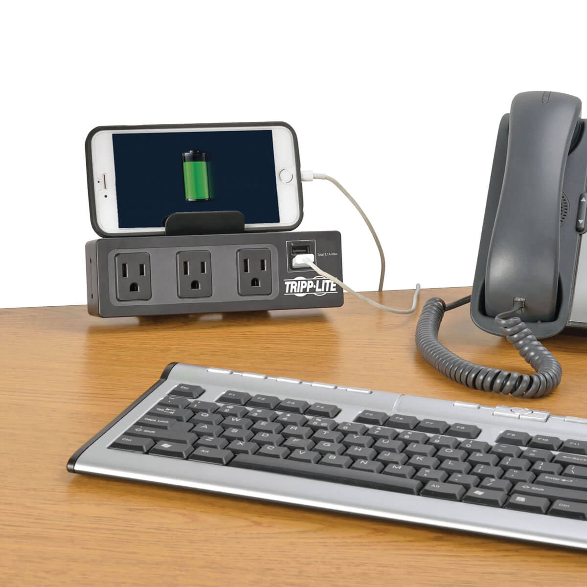Tripp Lite by Eaton 3-AC Outlet and 2-USB Port 510-Joules Protect It! - 4