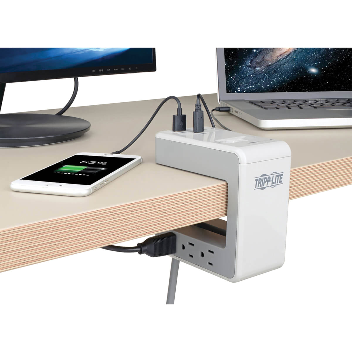 Tripp Lite by Eaton 6-AC Outlet and 3-USB Port 1,080-Joules Protect It! - 7