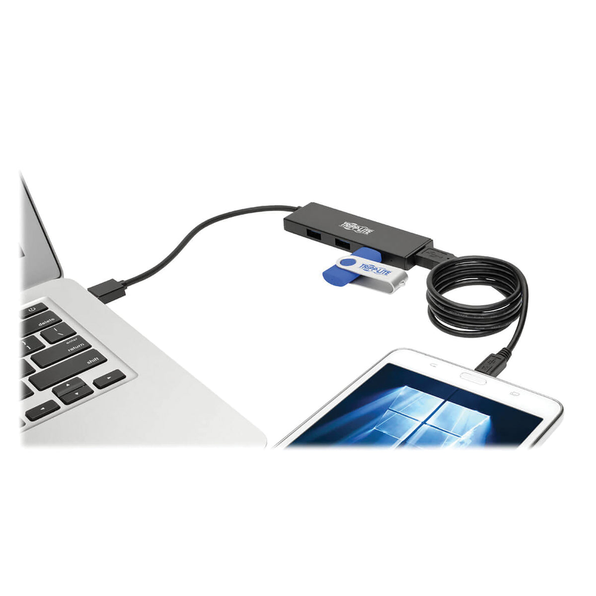 Tripp Lite by Eaton Portable USB 3.0 SuperSpeed 5-Gbps Mini Hub - 2