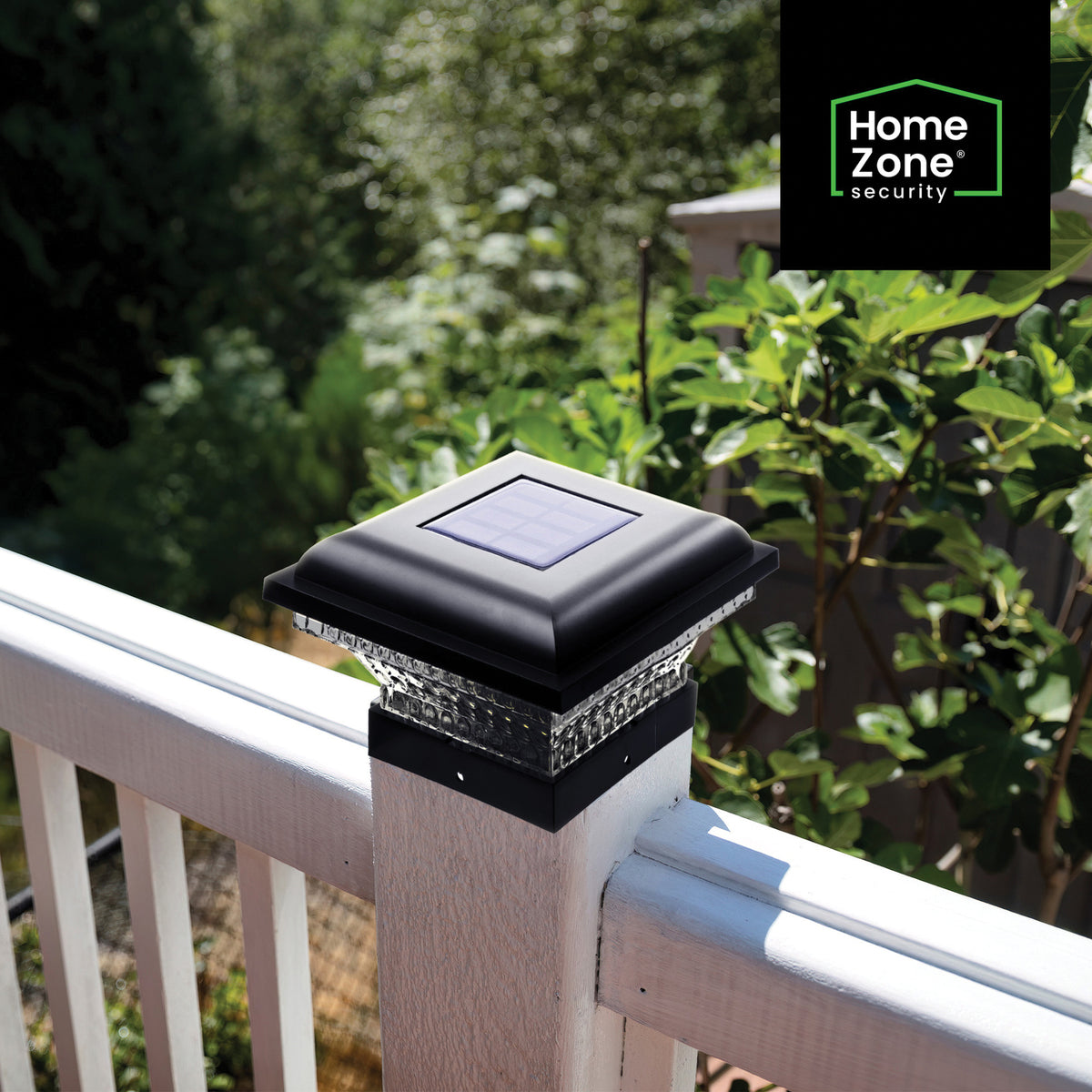 Home Zone Security Outdoor Solar Post Cap Lights for 3.5-In. X 3.5-In. and - 6
