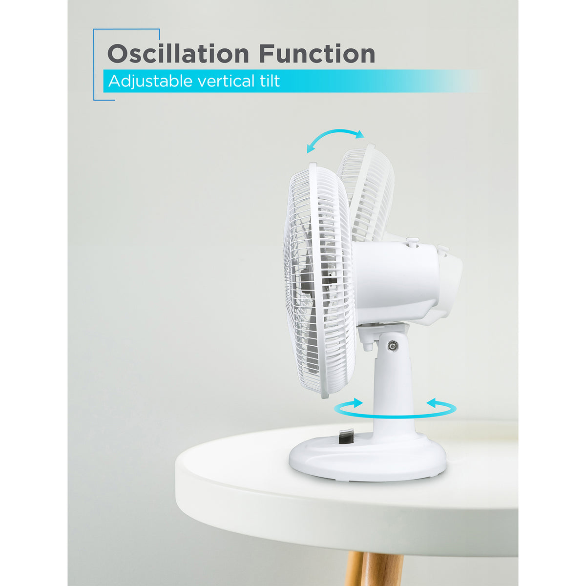 BLACK+DECKER 12-In. 3-Speed Oscillating Portable Table Fan - 4