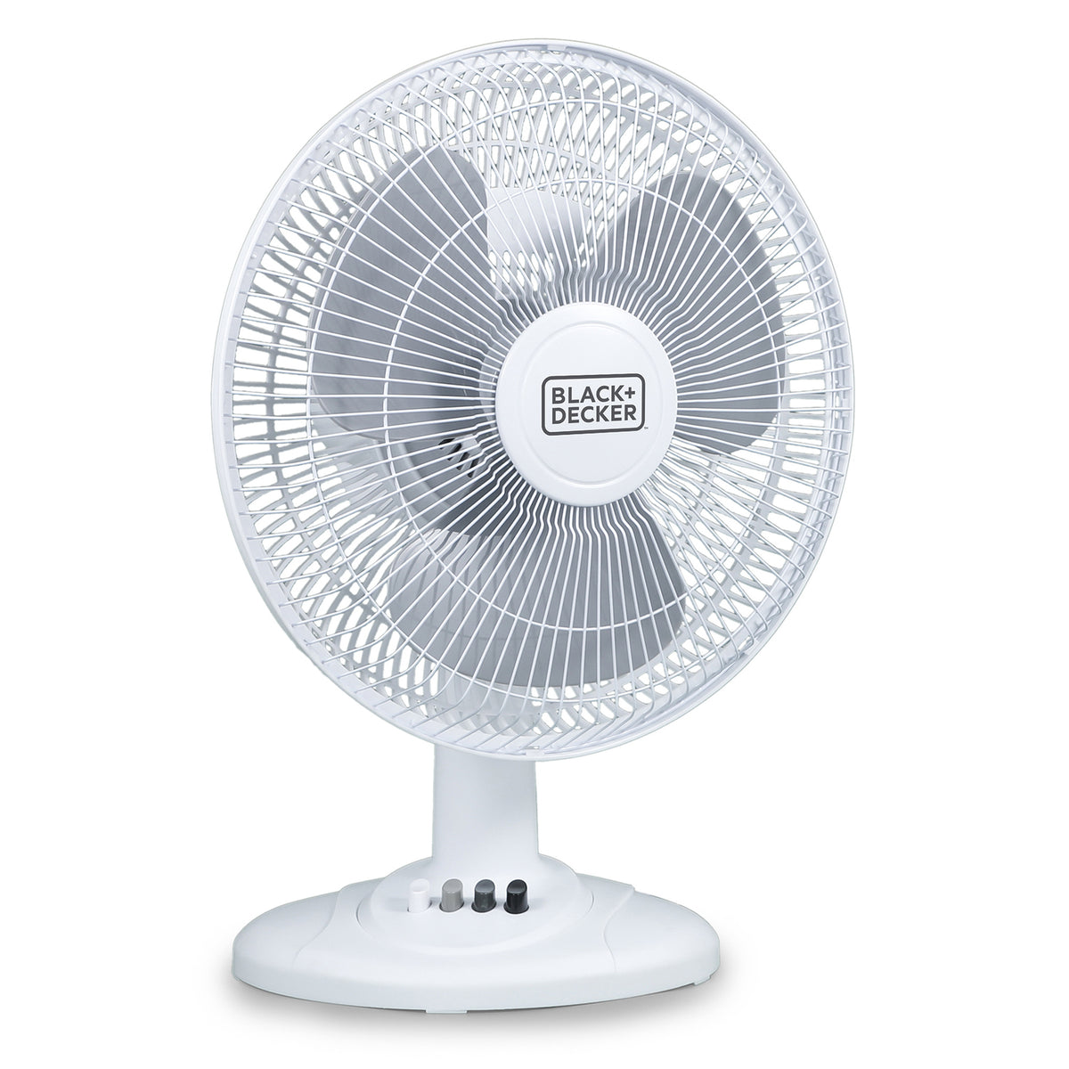 BLACK+DECKER 12-In. 3-Speed Oscillating Portable Table Fan - 9