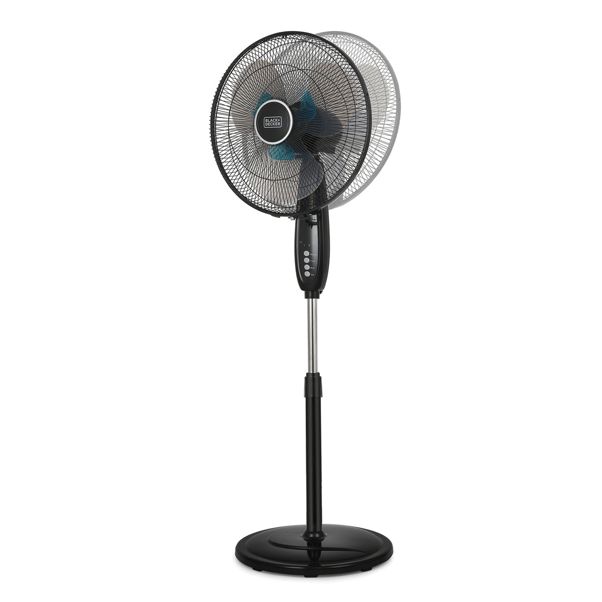 BLACK+DECKER 16-In. 3-Speed Dual-Blade Oscillating Stand Fan - 2