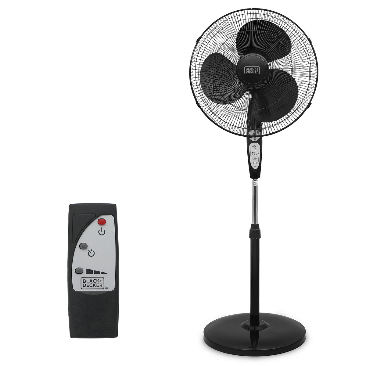 BLACK+DECKER 18-In. 3-Speed Oscillating Stand Fan - 12