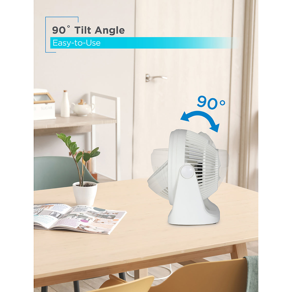 BLACK+DECKER 7-In. 3-Speed Portable Turbo Table Fan - 5