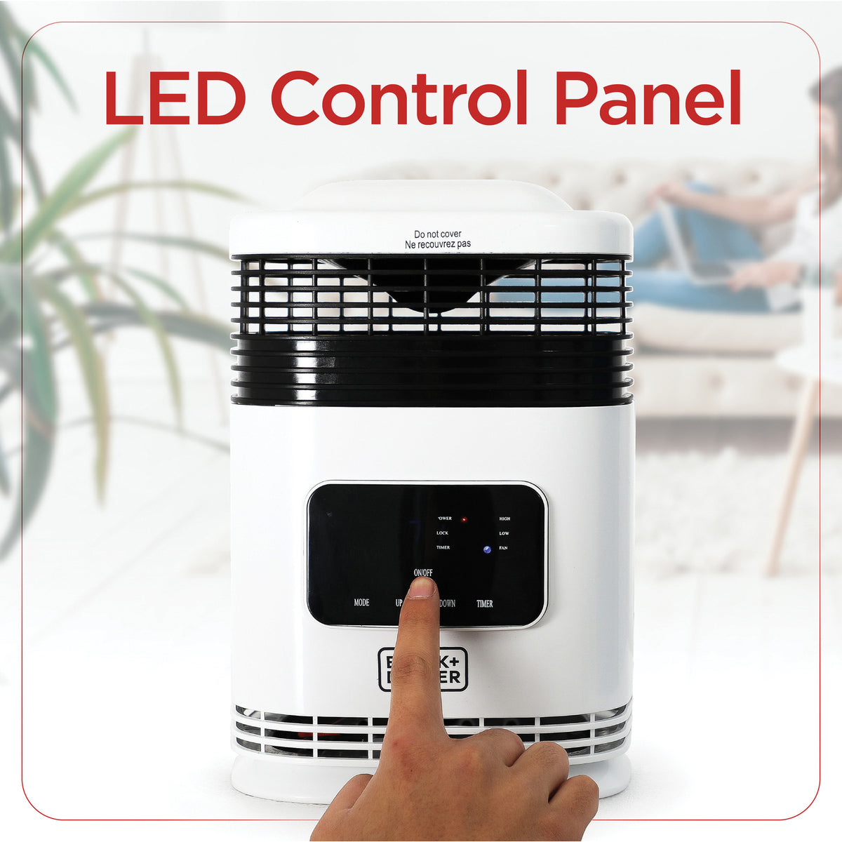 BLACK+DECKER 1,500-Watt-Max Mini 360deg Surround Heater - 4