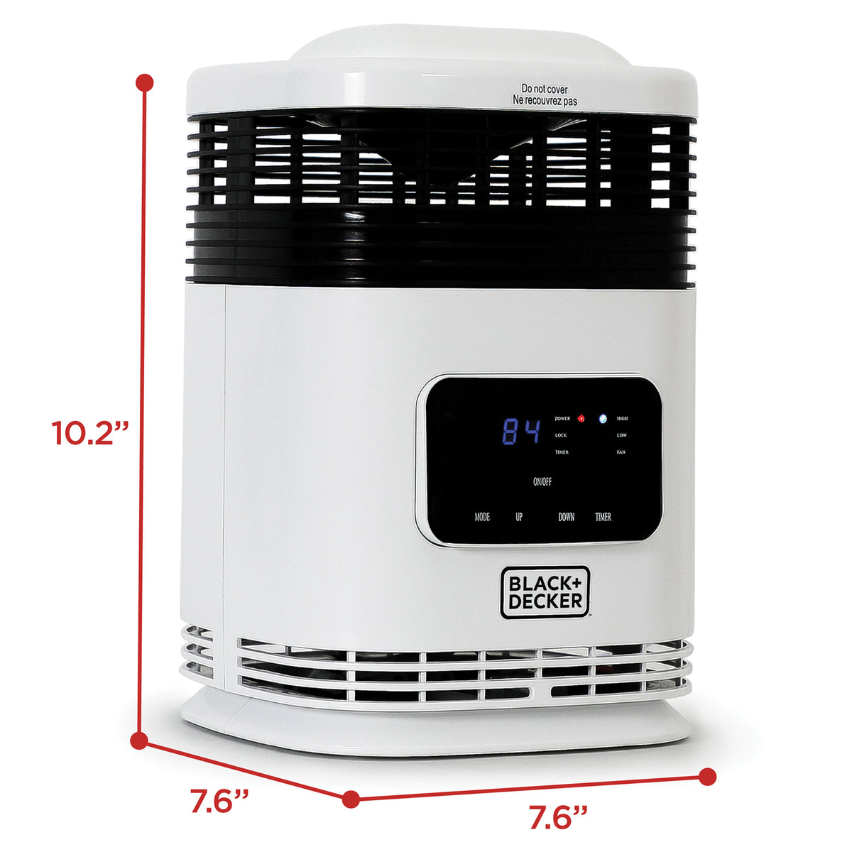 BLACK+DECKER 1,500-Watt-Max Mini 360deg Surround Heater - 9