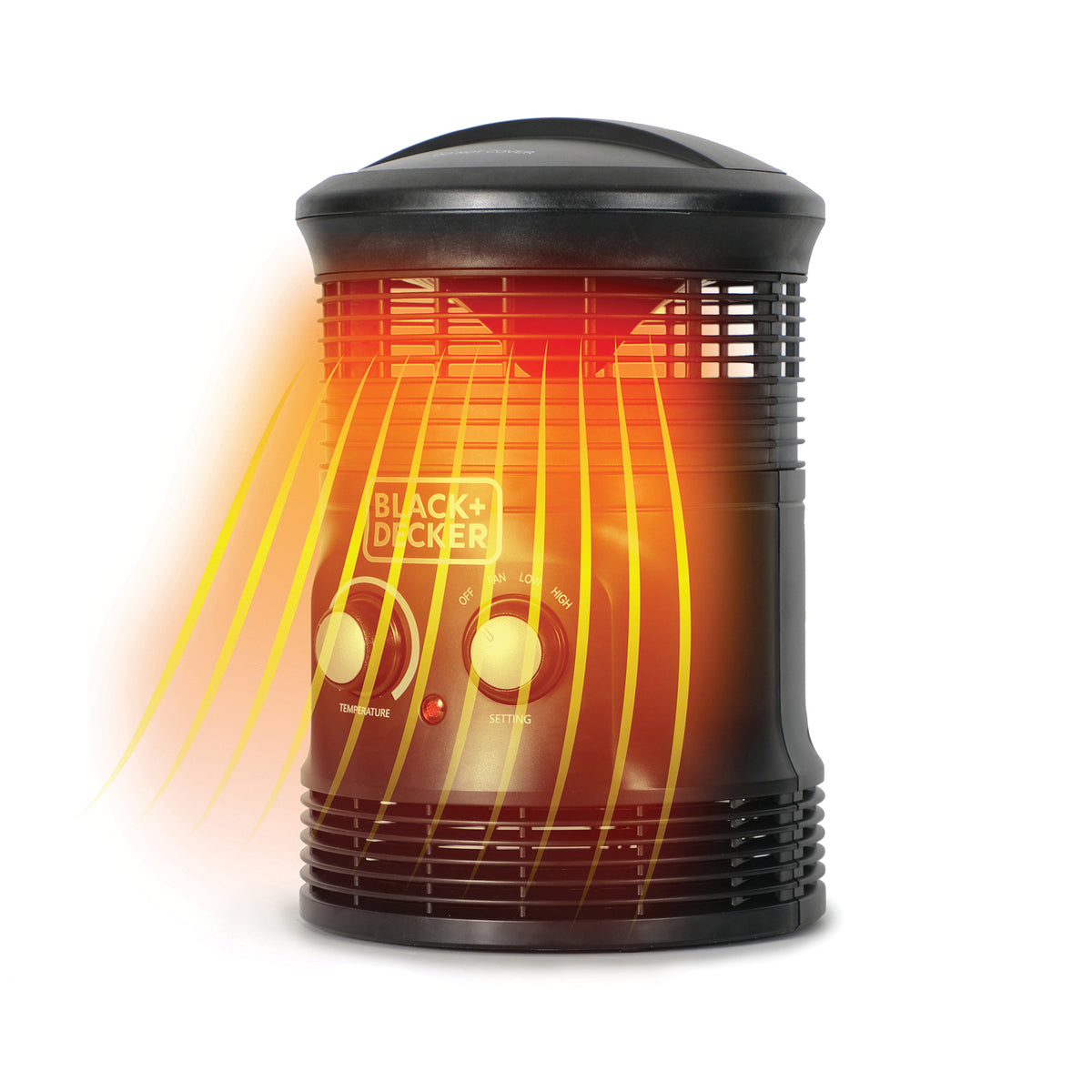 BLACK+DECKER 360deg Surround Portable Electric Heater and Fan - 9