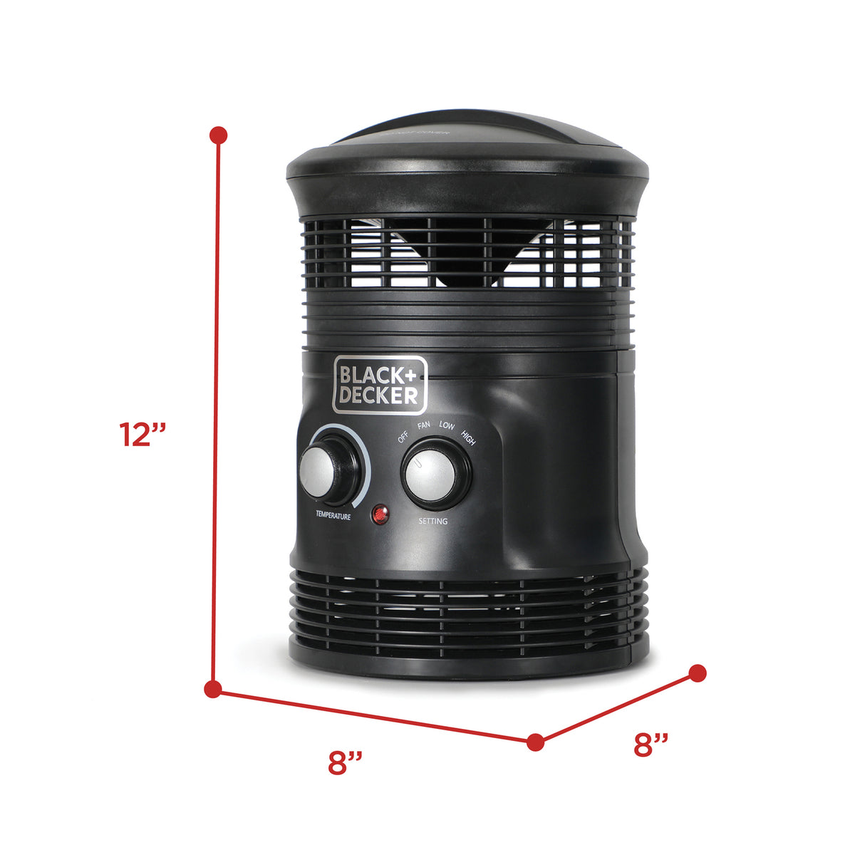 BLACK+DECKER 360deg Surround Portable Electric Heater and Fan - 5
