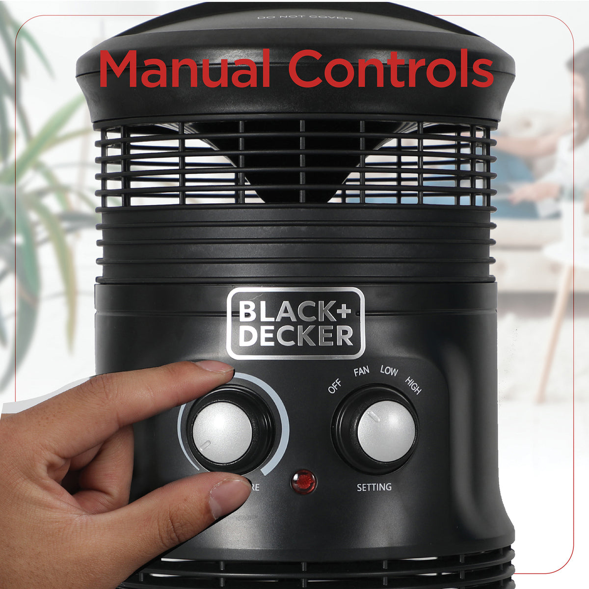 BLACK+DECKER 360deg Surround Portable Electric Heater and Fan - 7
