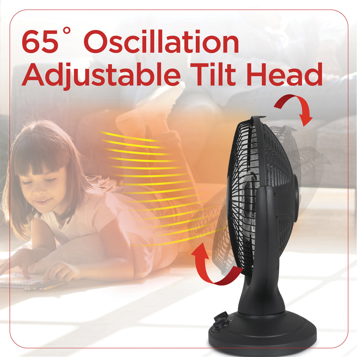 BLACK+DECKER 800-Watt-Max 14-In. Oscillating Radiant Dish Ceramic Heater - 8