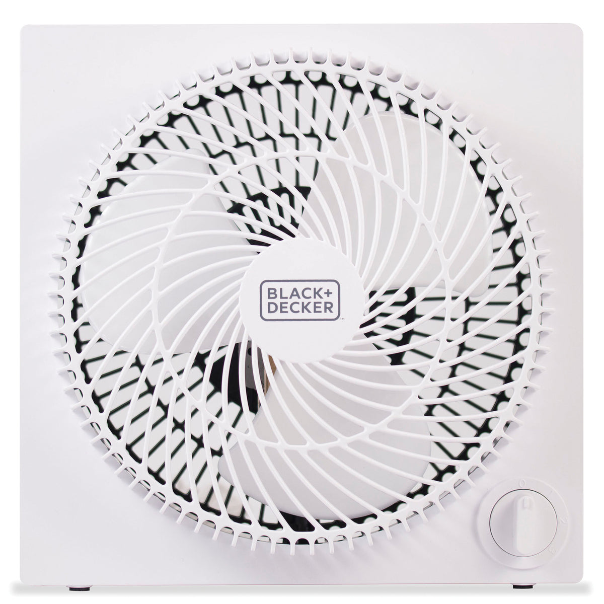 BLACK+DECKER 9-In. 3-Speed Portable Frameless Tabletop Box Fan - 2