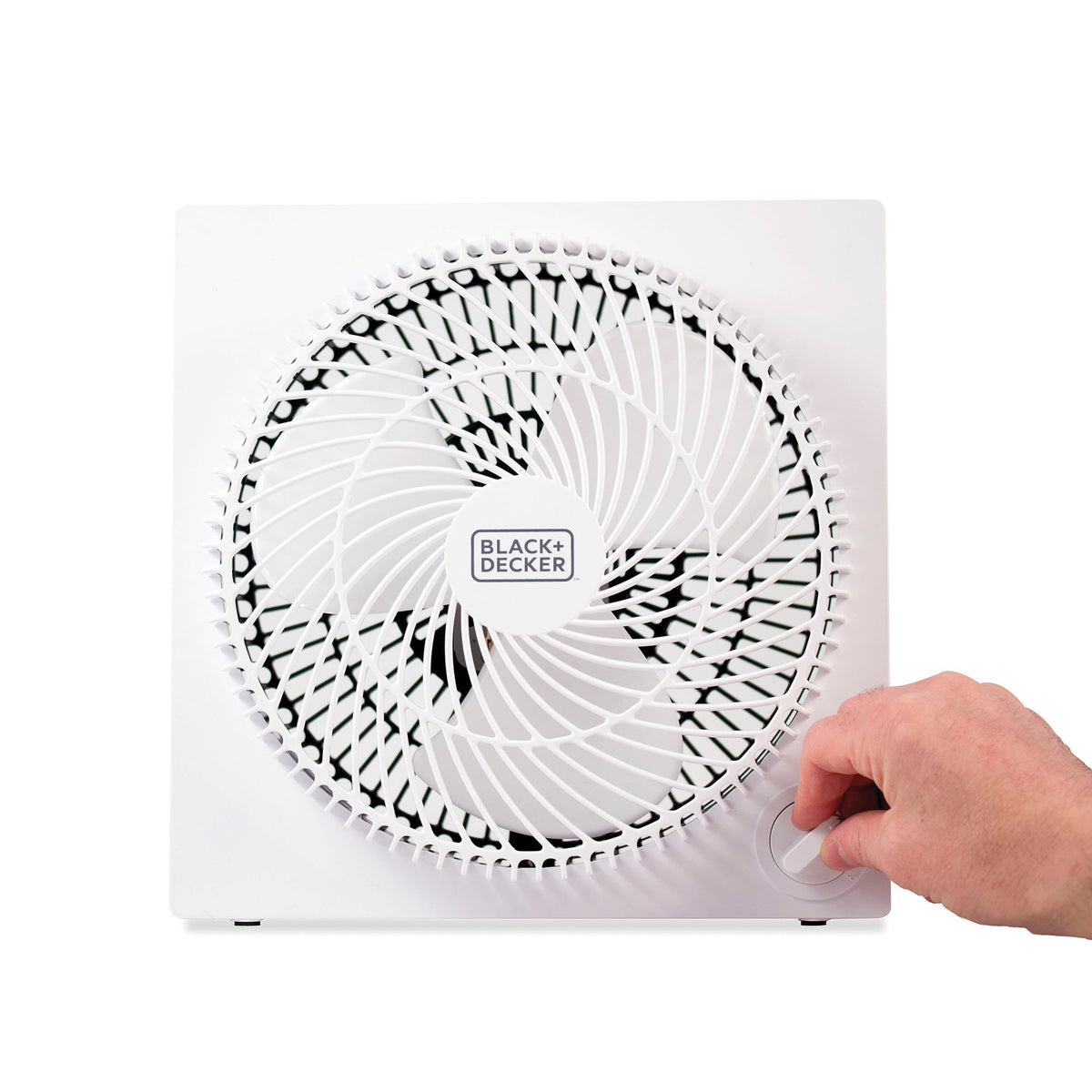 BLACK+DECKER 9-In. 3-Speed Portable Frameless Tabletop Box Fan - 3