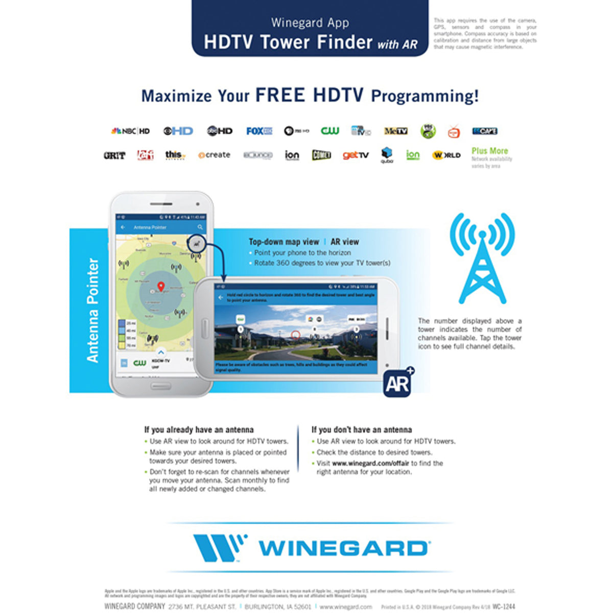 Winegard Platinum Series Hdtv Deep Fringe Antenna - 3