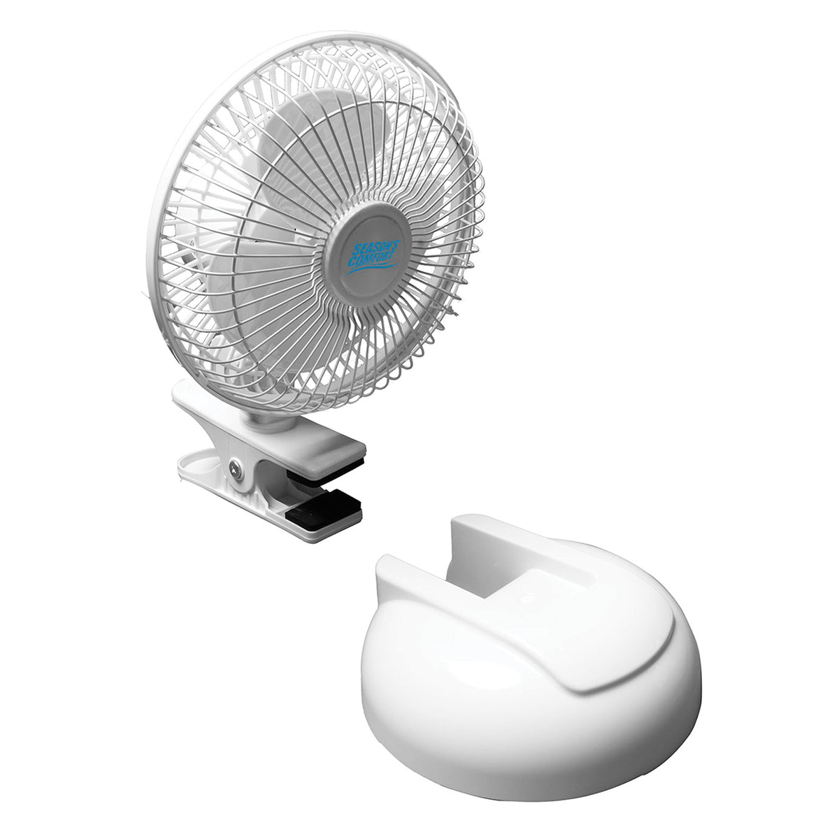 Seasons Comfort 6-In. 2-in-1 Tabletop and Clip-on Portable Fan - 4