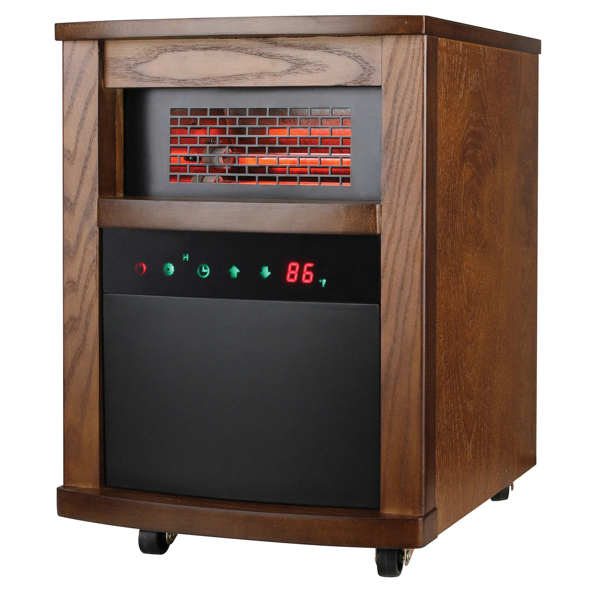 Comfort Glow Portable Electric Cabinet Forced-Air Infrared Quartz Space